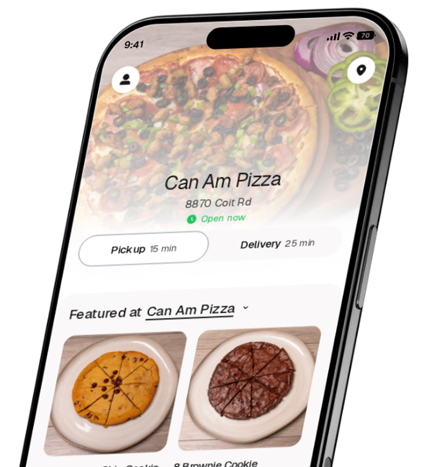 Can Am Pizza app preview