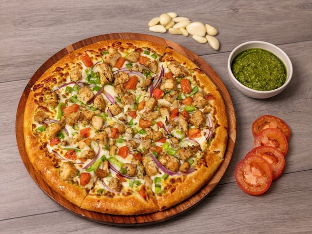 Pesto Chicken Pizza.