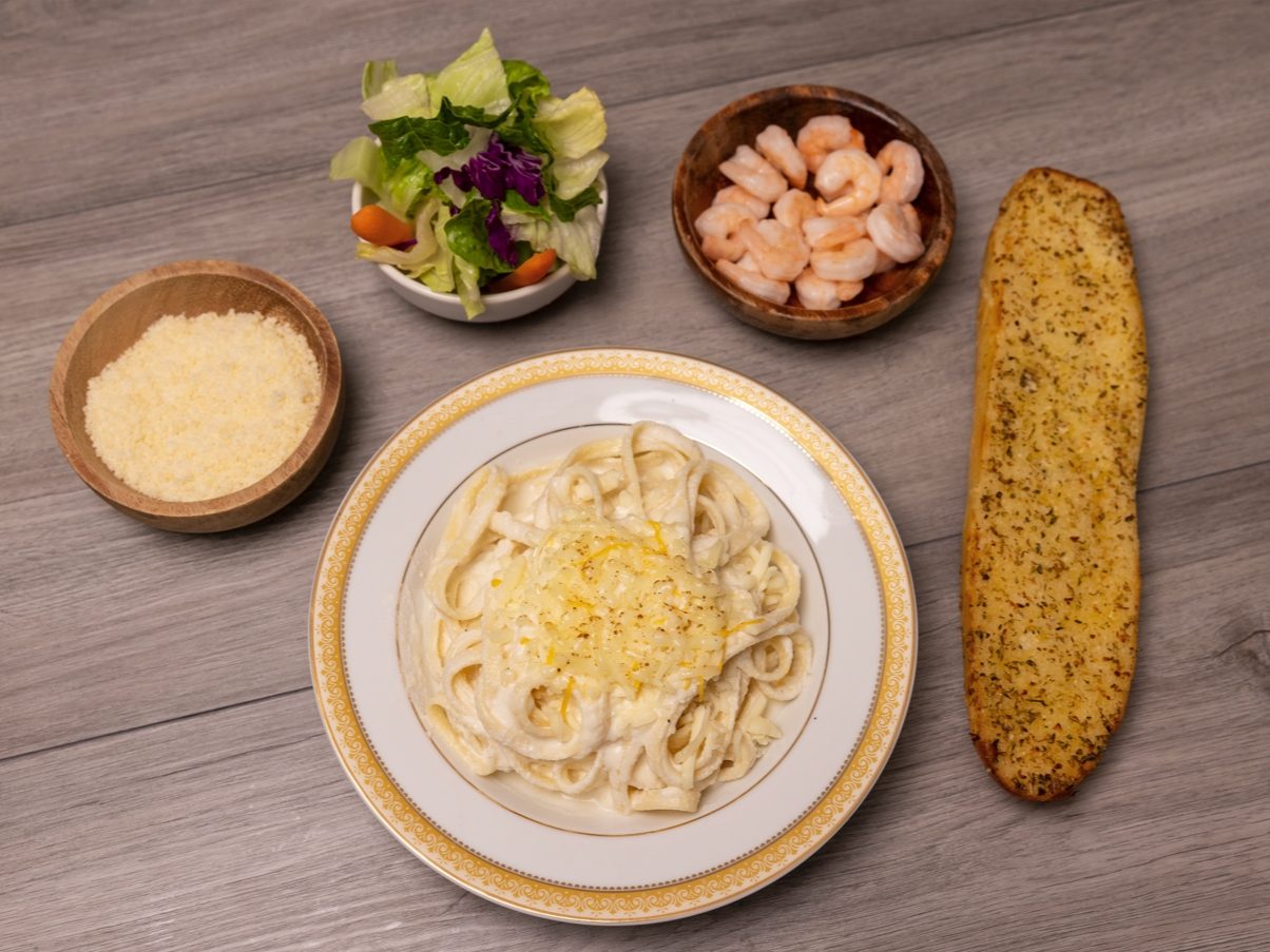 Fettuccini Shrimp Pasta.