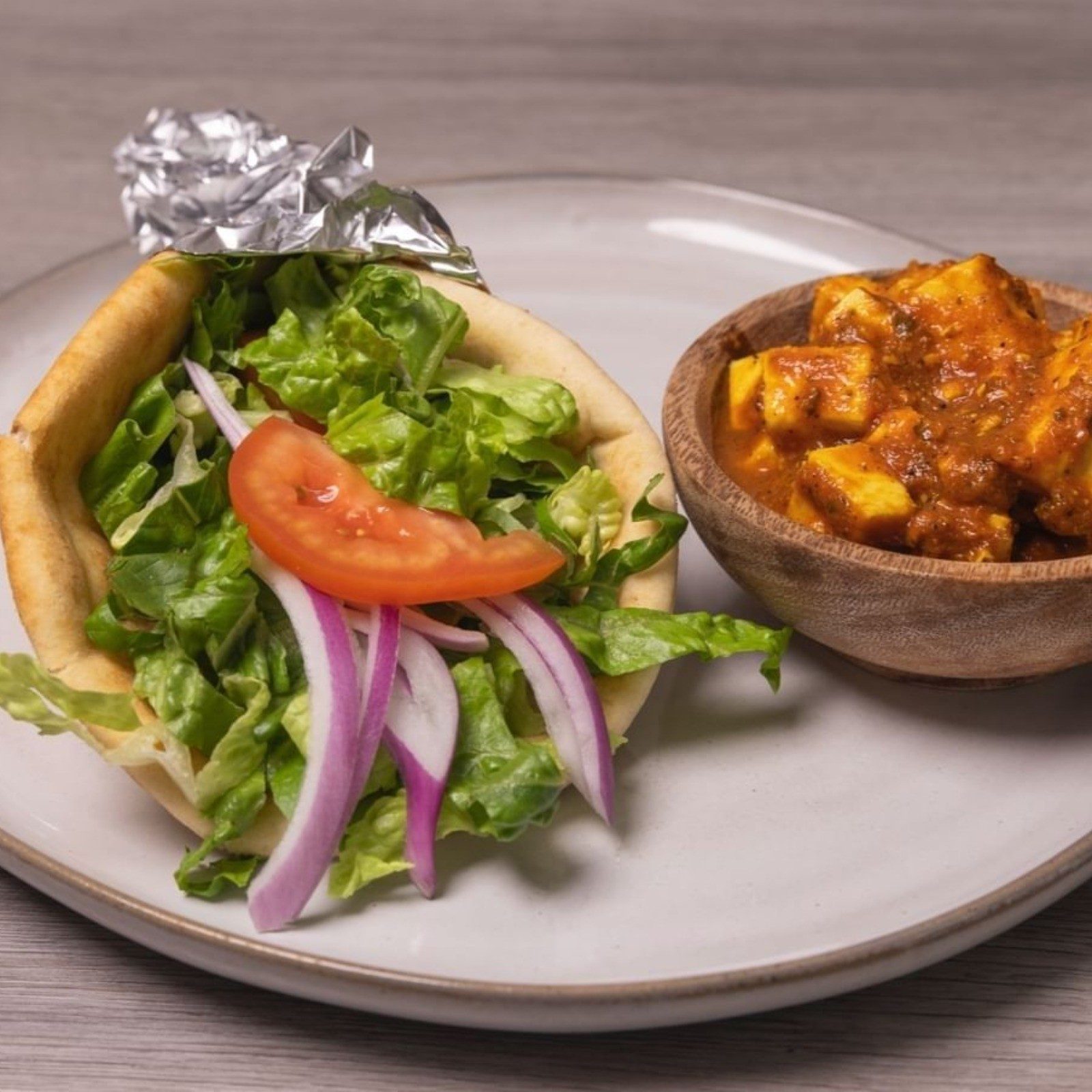 Karahi Paneer Wrap.
