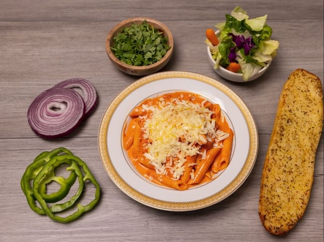 East Indian Veggie Butter Curry Penne.