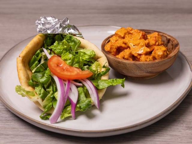 Butter Chicken Wrap.