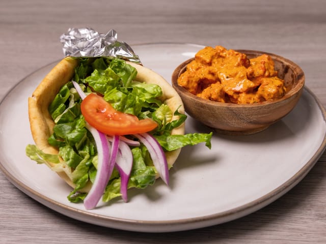 Butter Chicken Wrap.