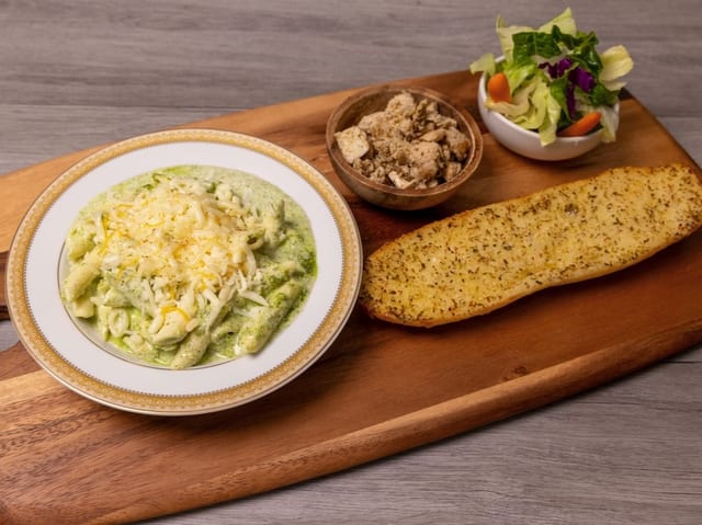 Penne Chicken Pesto.