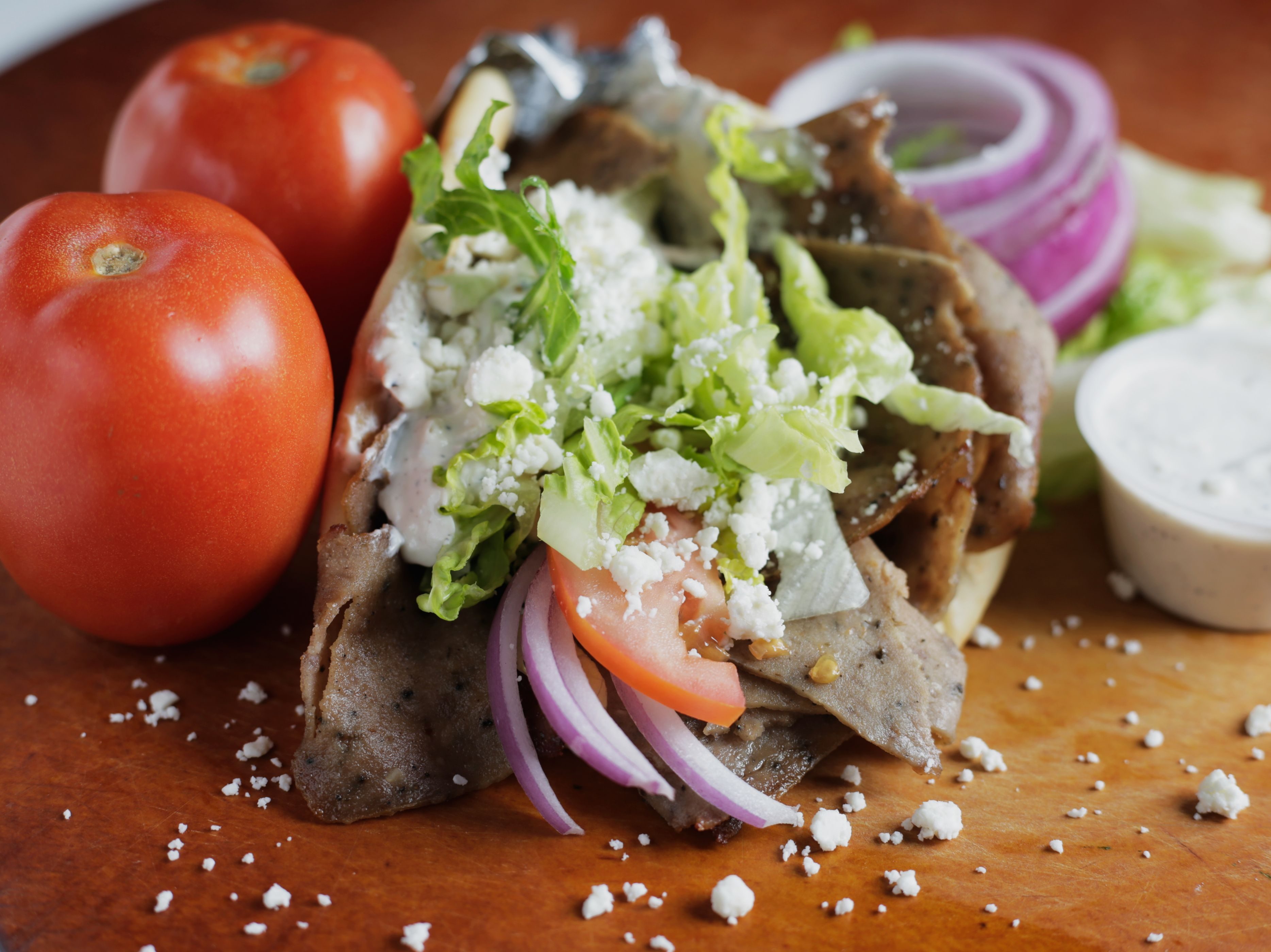 Greek Style Gyros.