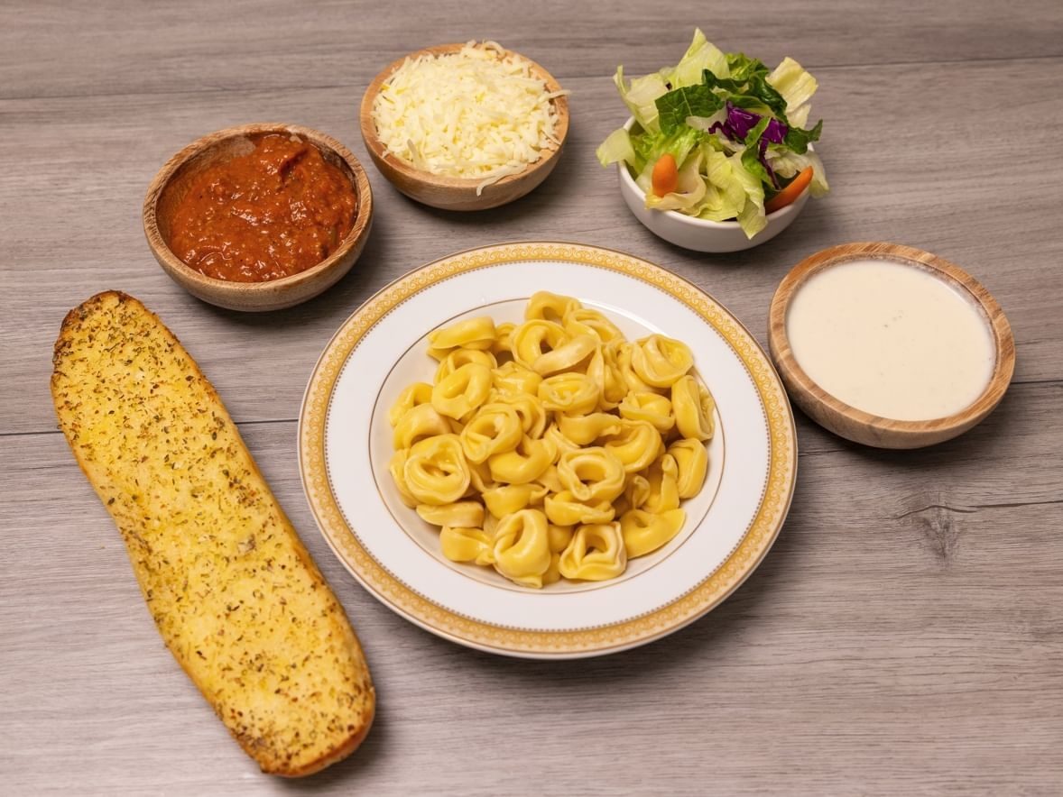 Cheese Tortellini - Alfredo Sauce.