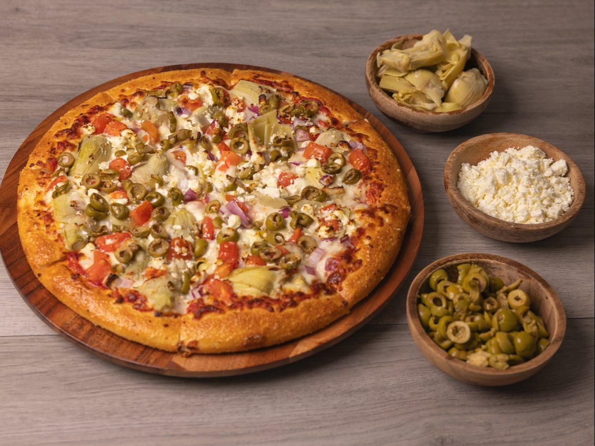 European Veggie Pizza.