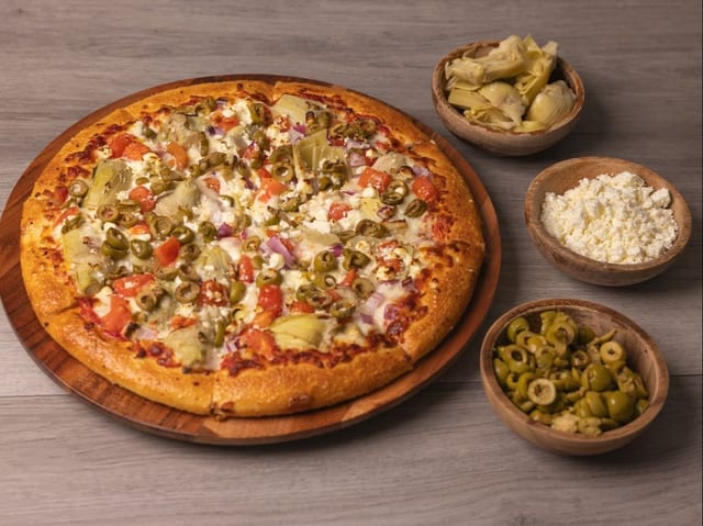 European Veggie Pizza.