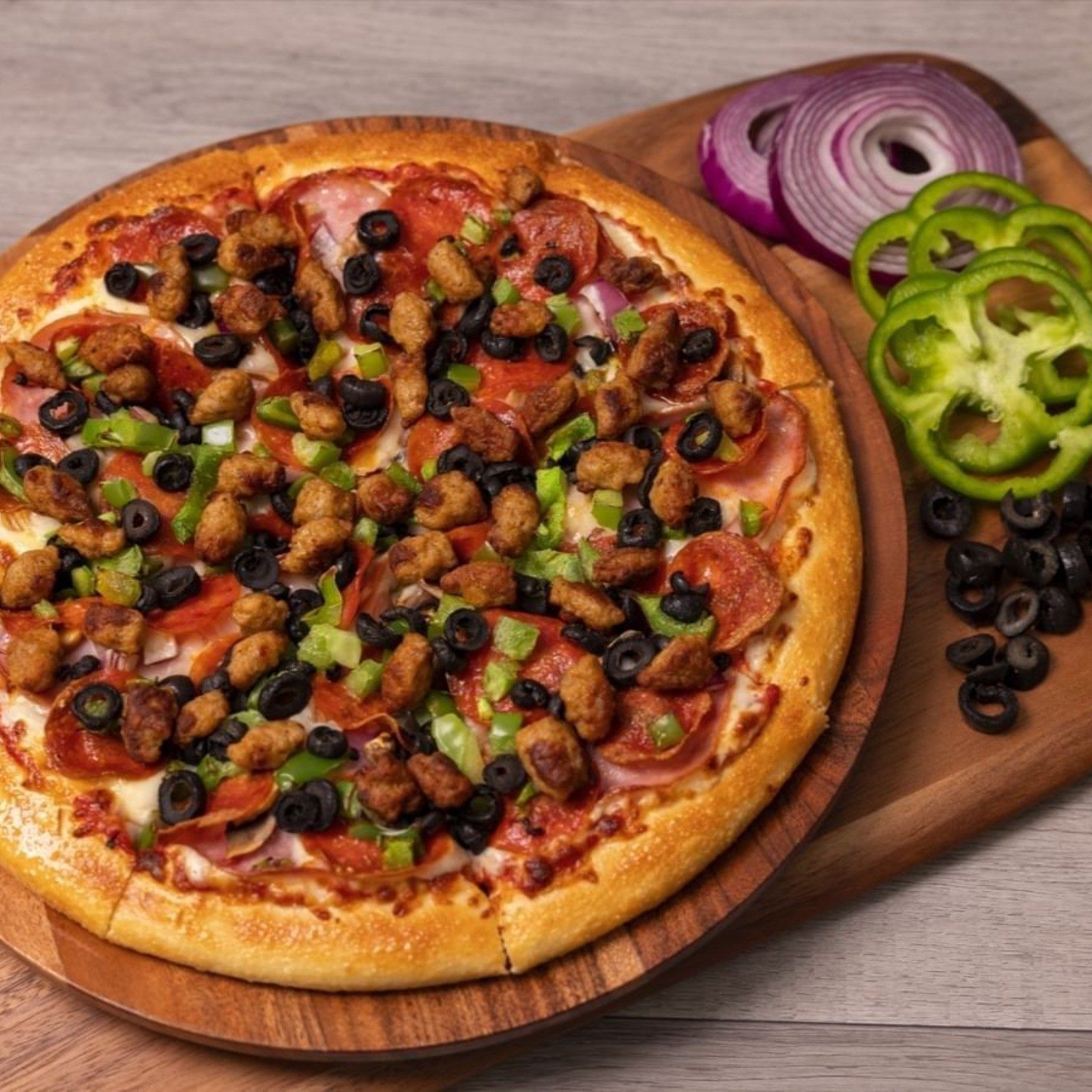 Can Am Combo Pizza.