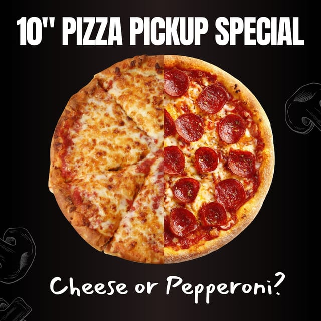 10" Pizza Pickup Special.