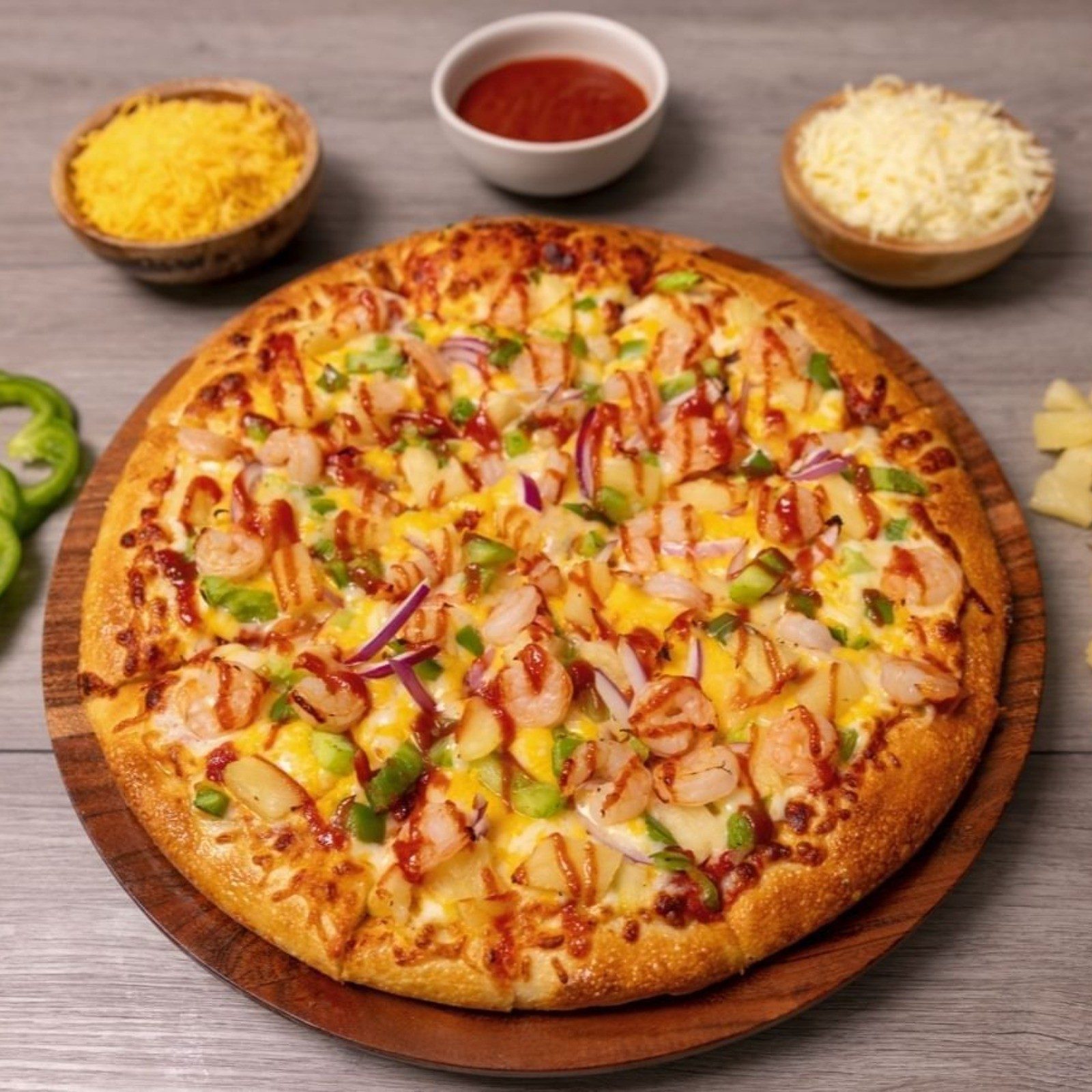 Primo Shrimp Pizza.