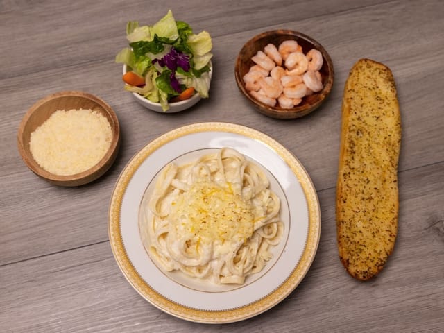 Fettuccini Shrimp Pasta.