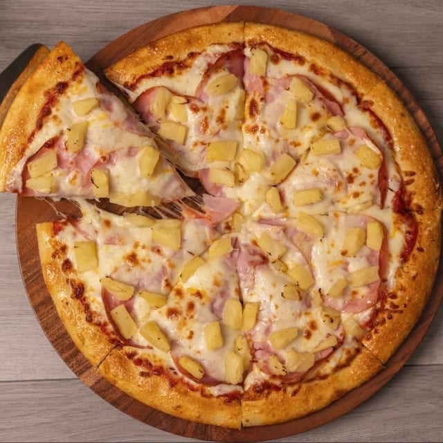 Hawaiian Deluxe Pizza.