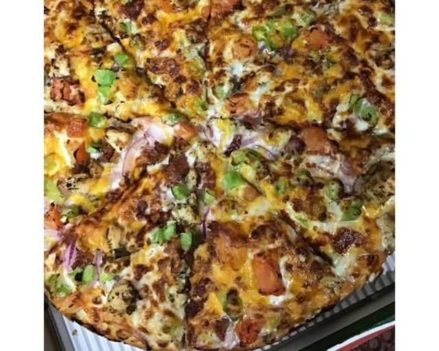 Chicken Bacon Ranch Pizza.